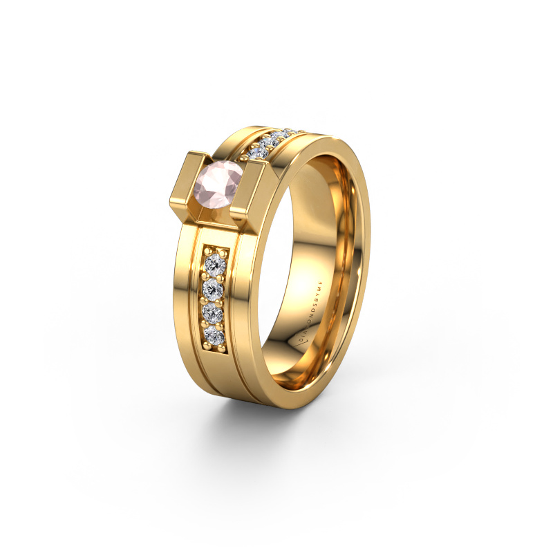 Bild von Ehering WH2092L16BP 585 Gold ±6,5x2 mm Morganit Champagner