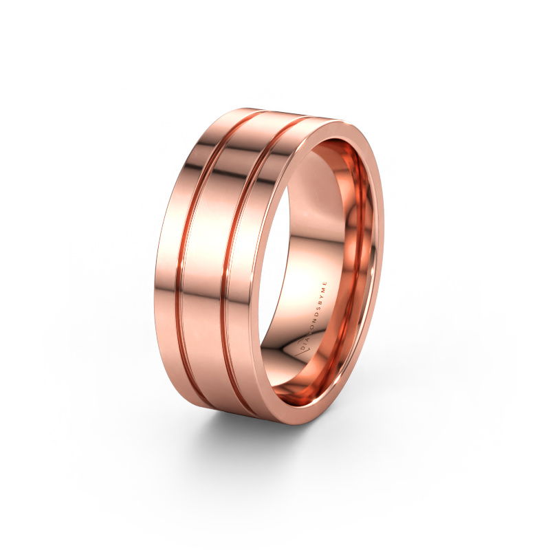 Immagine di Fede nuziale WH2092M16BPM 585 oro rosa ±8 x 2 mm