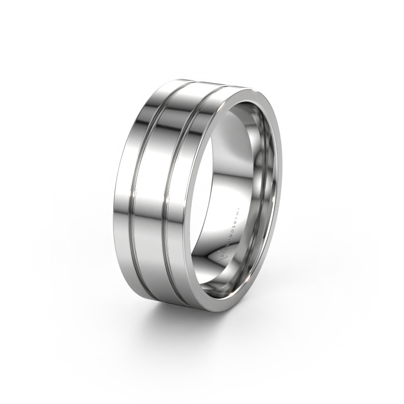 Image of Wedding ring WH2092M16BPM 950 platinum ±0.31x0.08 in