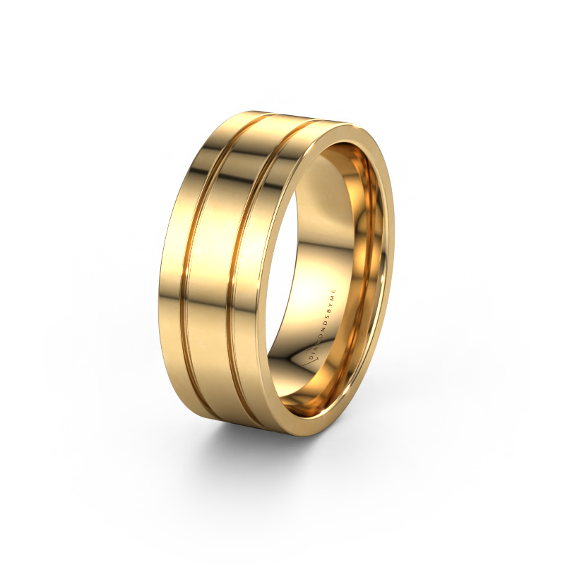Image of Wedding ring WH2092M16BPM 585 gold ±0.31x0.08 in