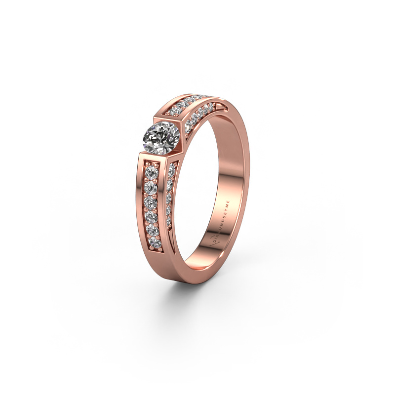 Bild von Ehering WH2098L 585 Roségold ±4x3 mm Diamant