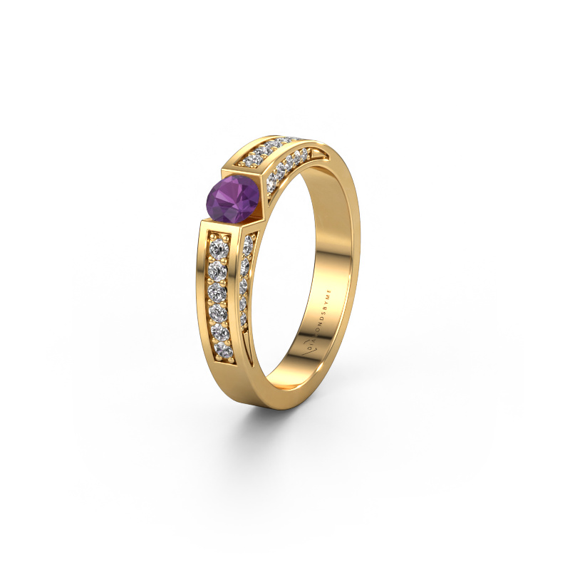 Bild von Ehering WH2098L 585 Gold ±4x3 mm Amethyst