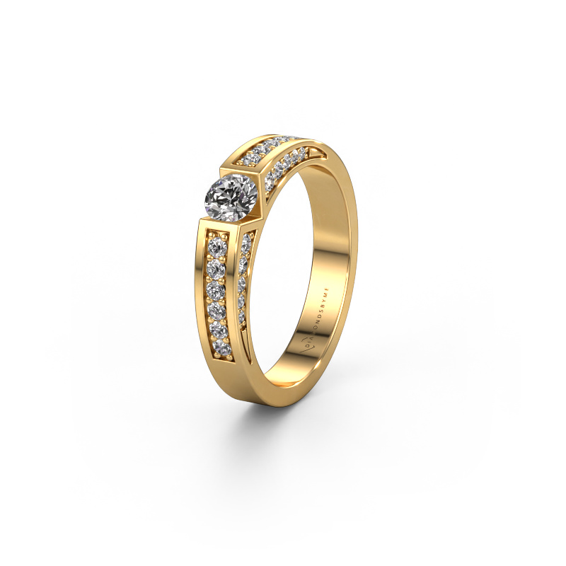 Image of Wedding ring WH2098L 585 gold ±0.16x0.12in Lab grown diamond