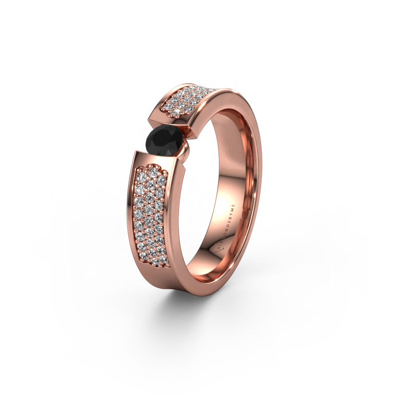 Image de Alliance WH2100L 585 or rose ±5x3 mm Diamant noir