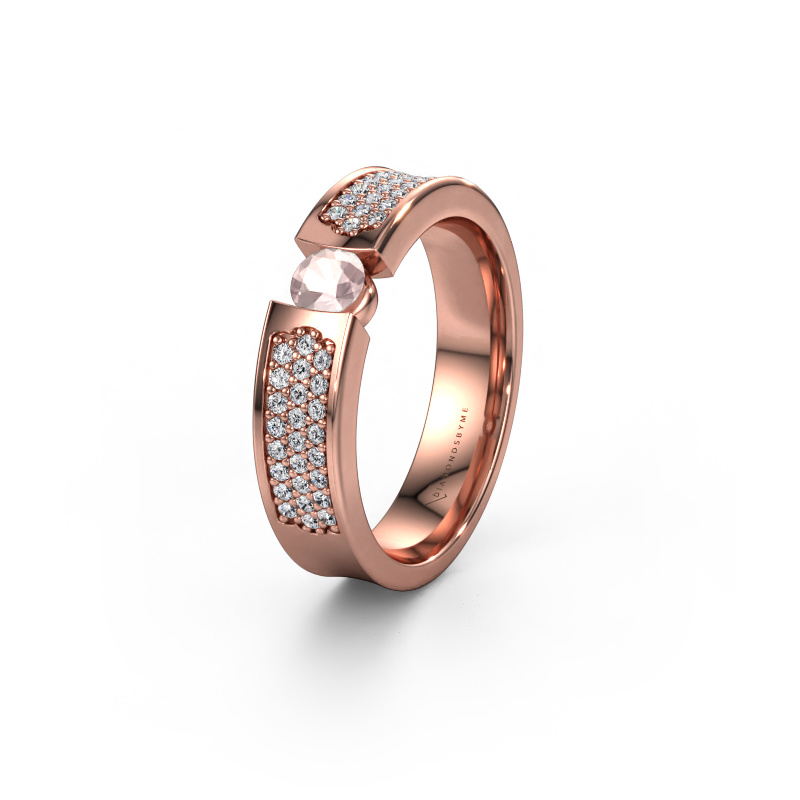 Bild von Ehering WH2100L 585 Roségold ±5x3 mm Morganit Champagner