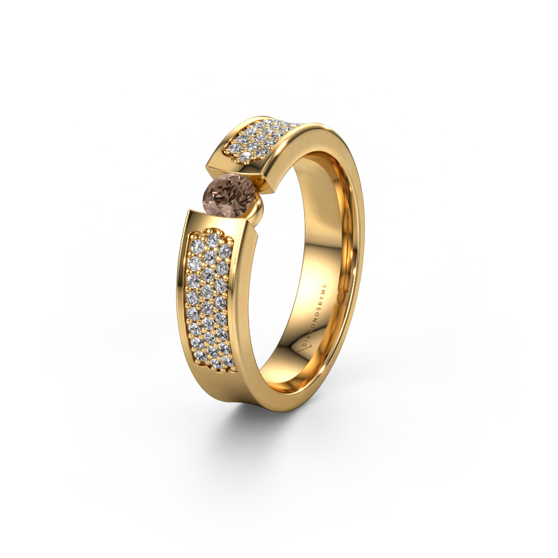 Image de Alliance WH2100L 585 or jaune ±5x3 mm Diamant brun