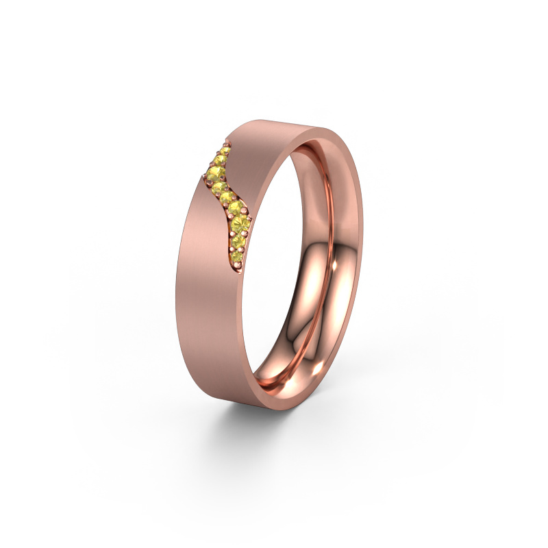 Bild von Ehering WH2100L46BM 585 Roségold ±6x2 mm Gelb Saphir