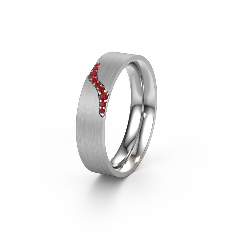 Bild von Ehering WH2100L46BM 950 Platin ±6x2 mm Rubin