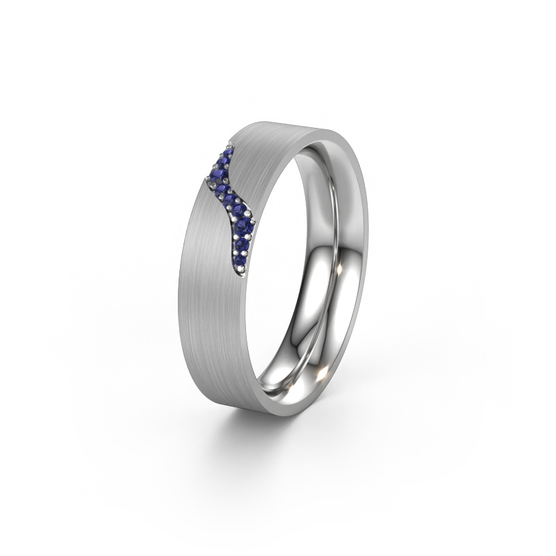 Bild von Ehering WH2100L46BM 585 Weißgold ±6x2 mm Saphir