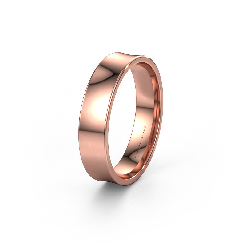 Image of Wedding ring WH2100M 585 rose gold ±0.20x0.06 in