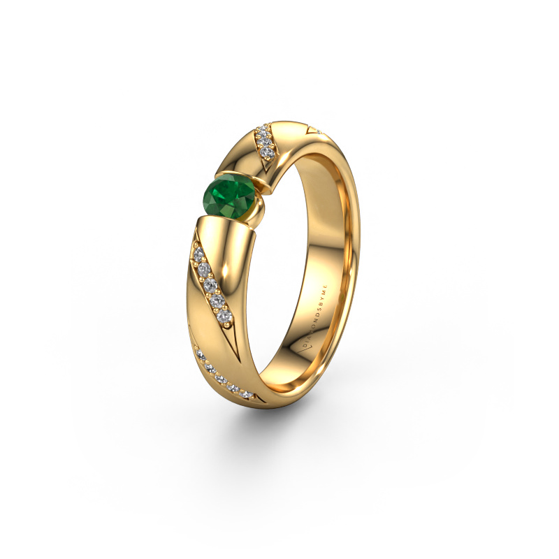 Bild von Ehering WH2102L34A 585 Gold ±5x1.7 mm Smaragd