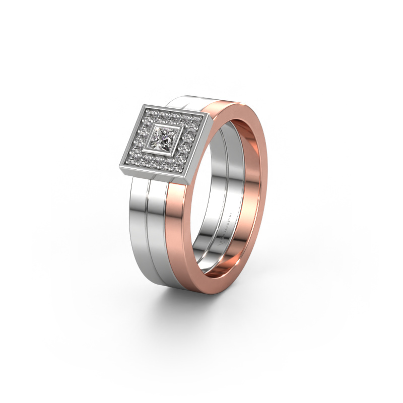 Bild von Ehering WH2104L 585 Weißgold ±6x2.8 mm Lab-grown Diamant