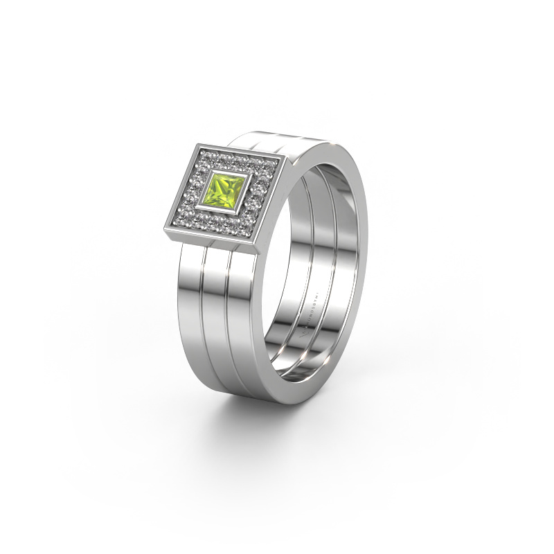 Bild von Ehering WH2104L 950 Platin ±6x2.8 mm Peridot