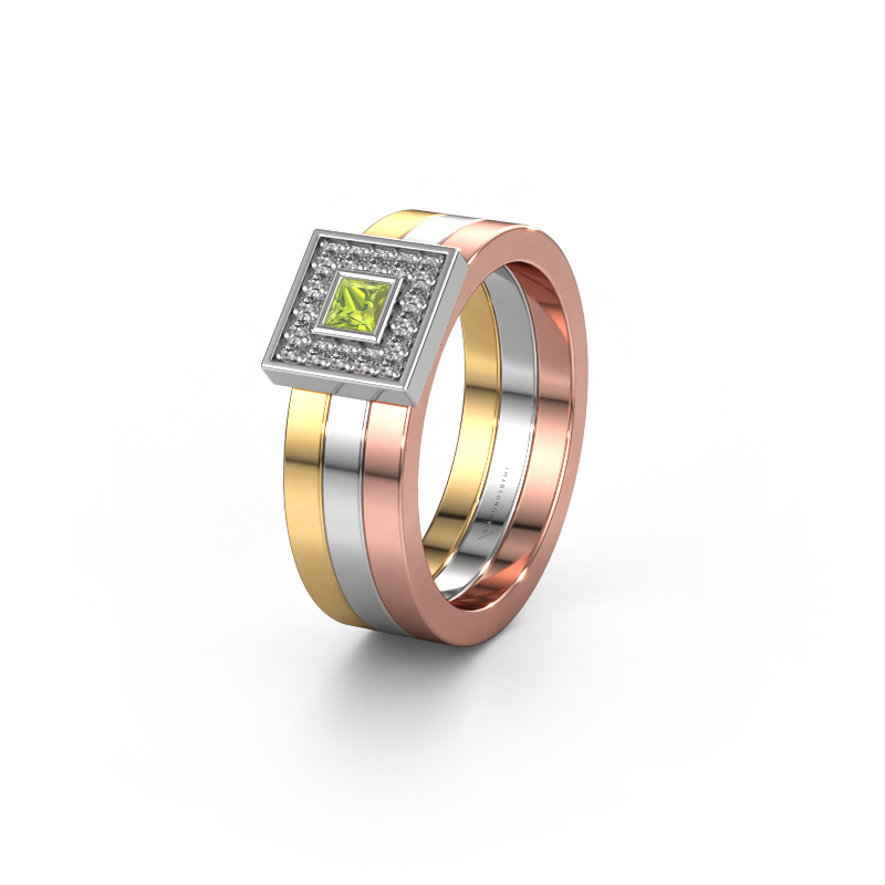 Bild von Ehering WH2104L 585 Gold ±6x2.8 mm Peridot