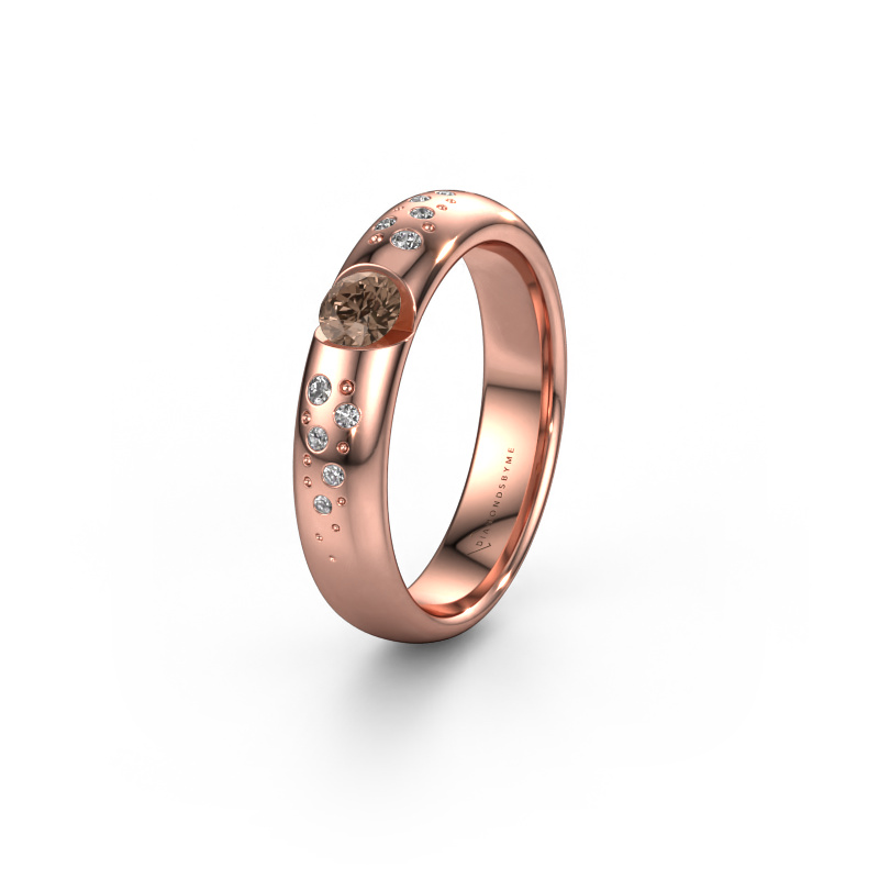 Image de Alliance WH2104L34A 585 or rose ±4,5x1.7 mm Diamant brun