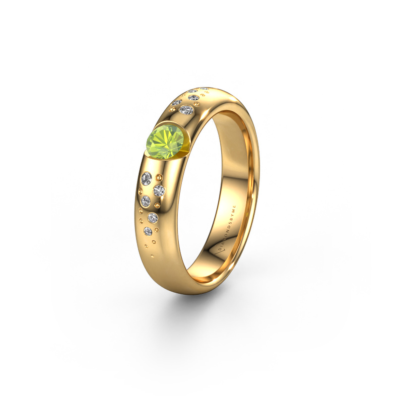 Bild von Ehering WH2104L34A 585 Gold ±4,5x1.7 mm Peridot