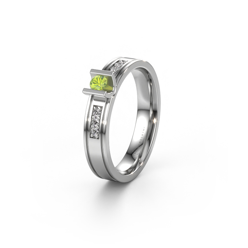 Bild von Ehering WH2108L14A 950 Platin ±4x1.7 mm Peridot