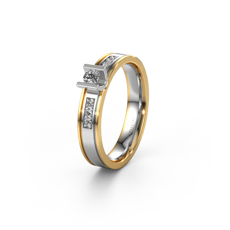 Bild von Ehering WH2108L14A 585 Weißgold ±4x1.7 mm Zirkonia