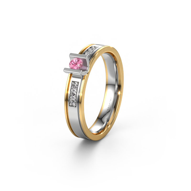 Image de Alliance WH2108L14A 585 or blanc ±4x1.7 mm Saphir rose