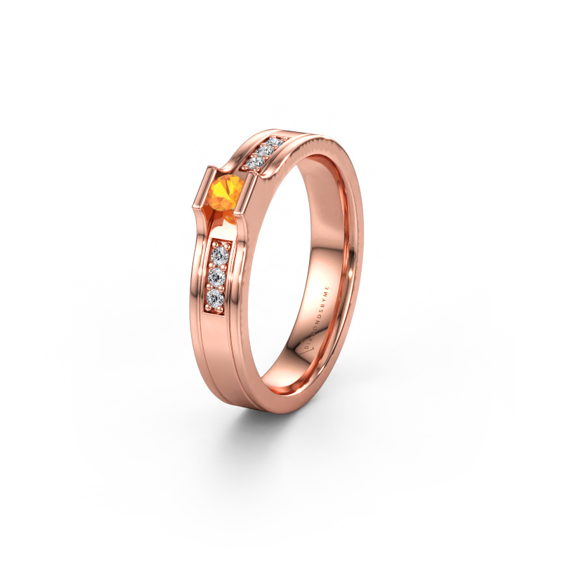 Immagine di Fede nuziale WH2110L14A 585 oro rosa ±4 x 1,7 mm Citrino