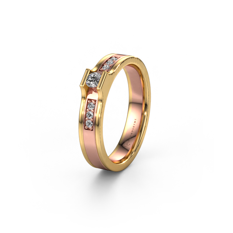 Bild von Ehering WH2110L14A 585 Roségold ±4x1.7 mm Zirkonia