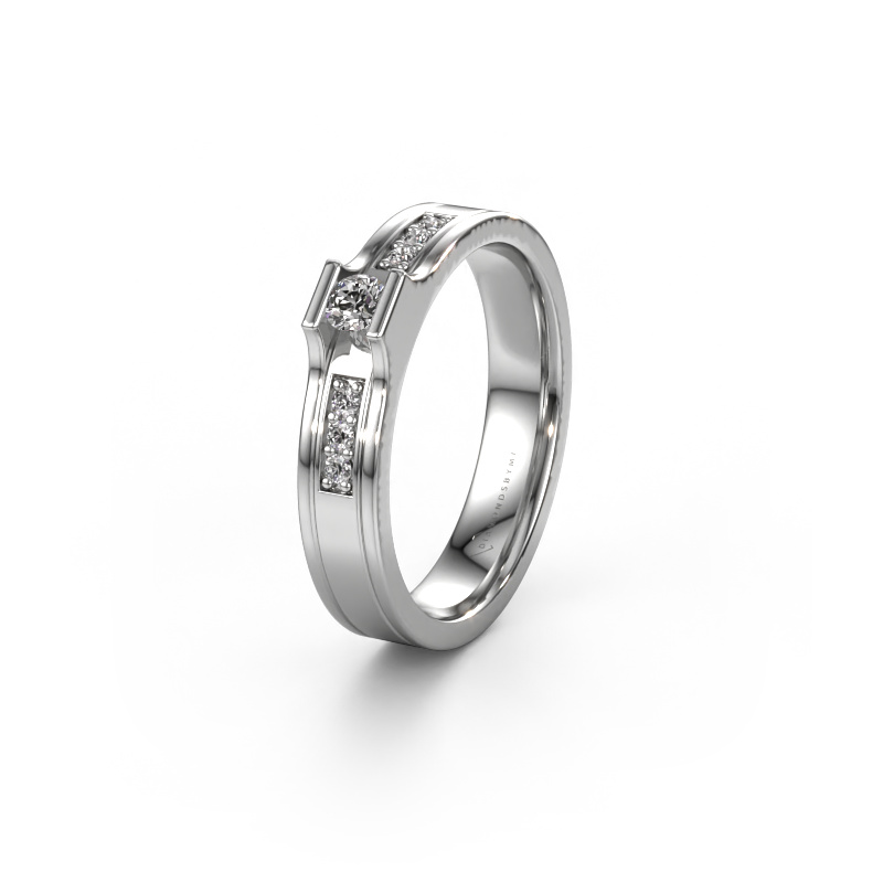 Bild von Ehering WH2110L14A 950 Platin ±4x1.7 mm Zirkonia