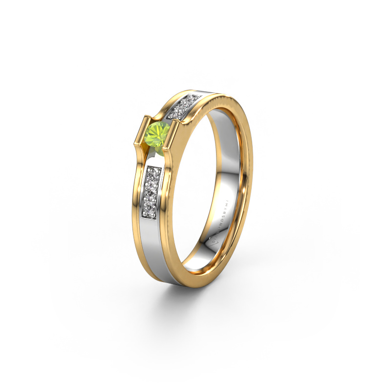 Bild von Ehering WH2110L14A 585 Weißgold ±4x1.7 mm Peridot