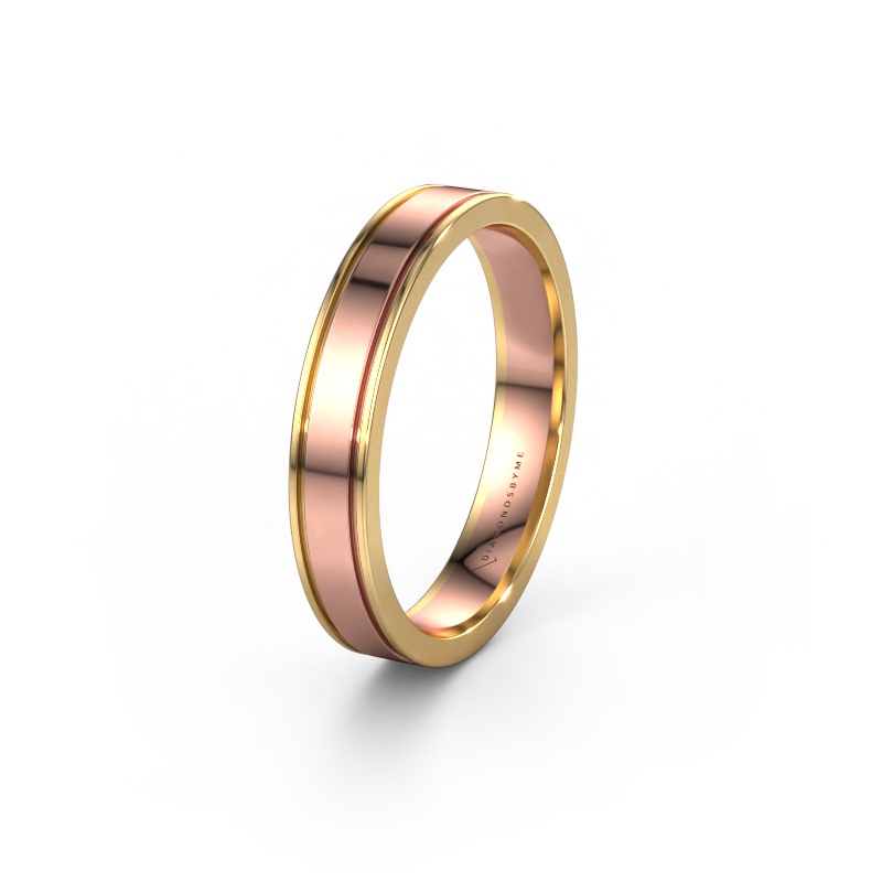 Image of Wedding ring WH2110M14A 585 rose gold ±4x1.7 mm
