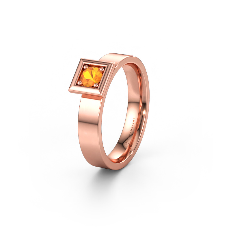 Immagine di Fede nuziale WH2112L14A 585 oro rosa ±4 x 1,7 mm Citrino