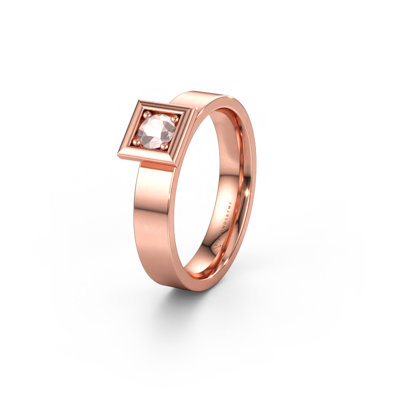 Immagine di Fede nuziale WH2112L14A 585 oro rosa ±4 x 1,7 mm Morganite champagne