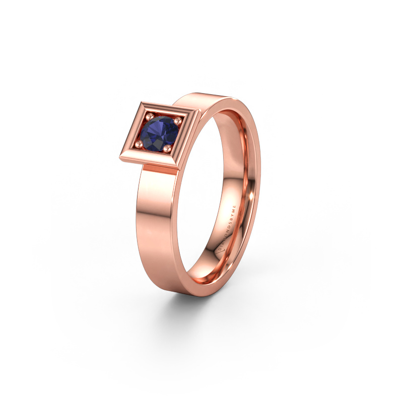 Bild av Vigselring WH2112L14A 585 roséguld ±4 x 1,7 mm Safir