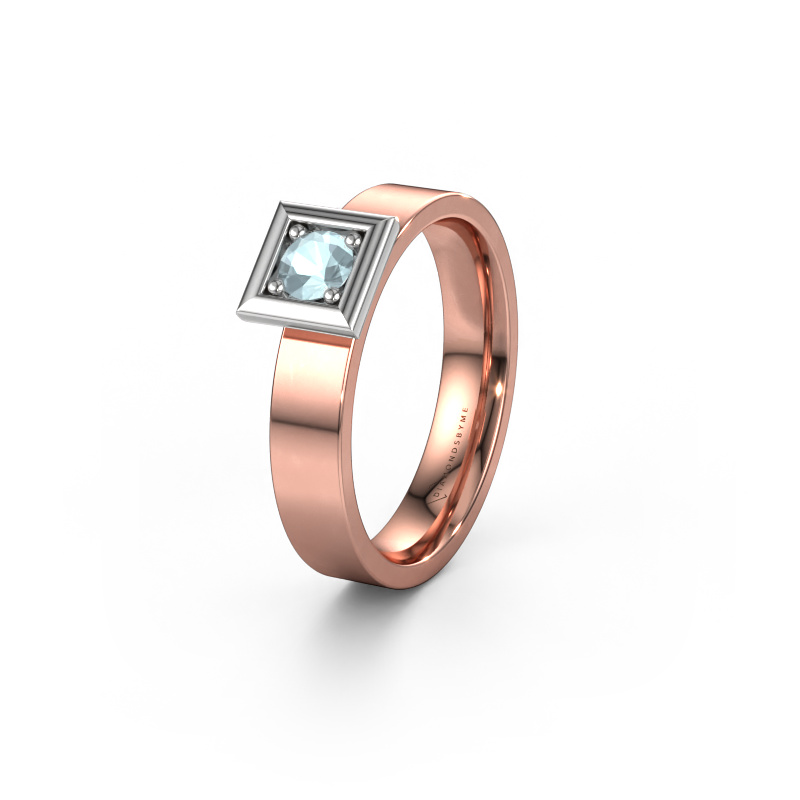 Image de Alliance WH2112L14A 585 or rose ±4x1.7 mm Aigue-marine