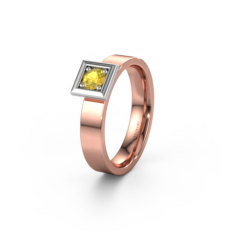 Bild von Ehering WH2112L14A 585 Roségold ±4x1.7 mm Gelb Saphir