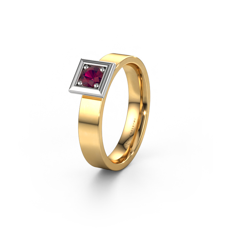 Bild von Ehering WH2112L14A 585 Gold ±4x1.7 mm Rhodolit