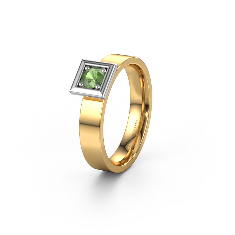 Bild von Ehering WH2112L14A 585 Gold ±4x1.7 mm Turmalin grün