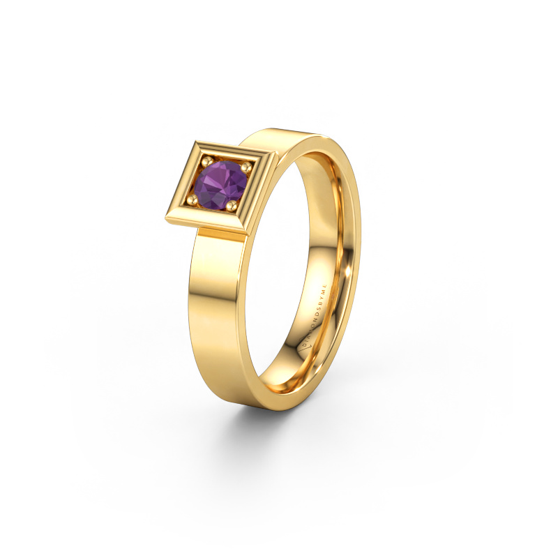 Immagine di Fede nuziale WH2112L14A 585 oro ±4 x 1,7 mm Ametista