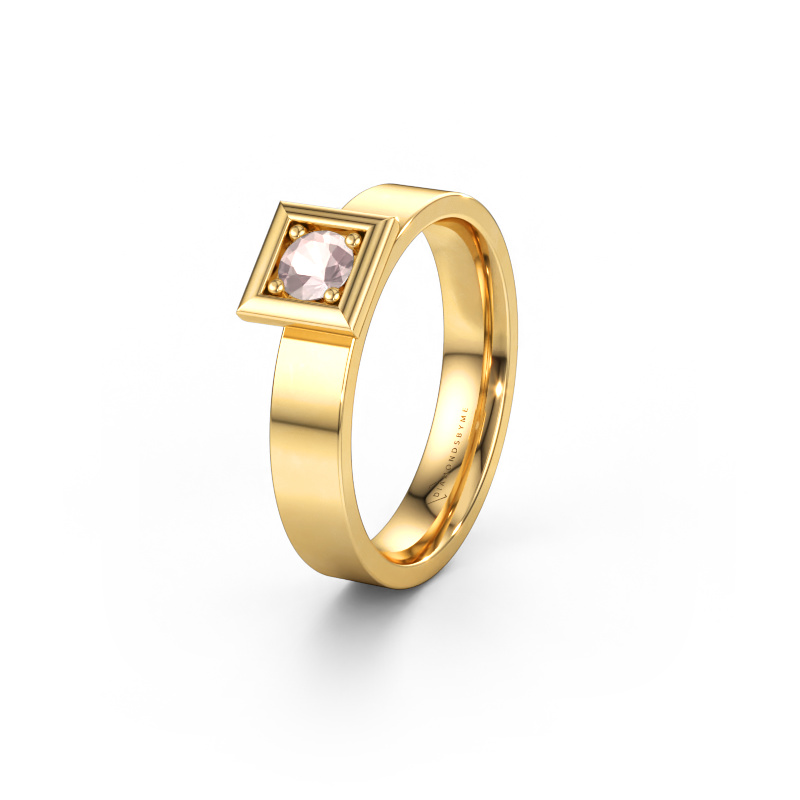 Immagine di Fede nuziale WH2112L14A 585 oro ±4 x 1,7 mm Morganite champagne