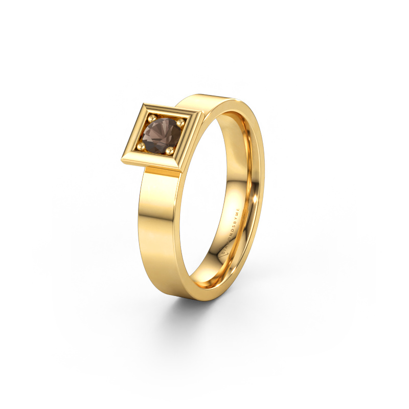 Immagine di Fede nuziale WH2112L14A 585 oro ±4 x 1,7 mm Quarzo fumé