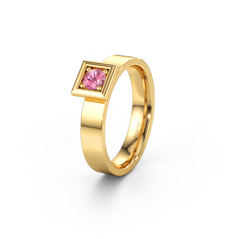 Immagine di Fede nuziale WH2112L14A 585 oro ±4 x 1,7 mm Zaffiro rosa