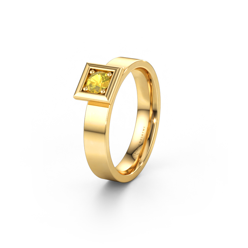 Bild av Vigselring WH2112L14A 585 gult guld ±4 x 1,7 mm Gul safir