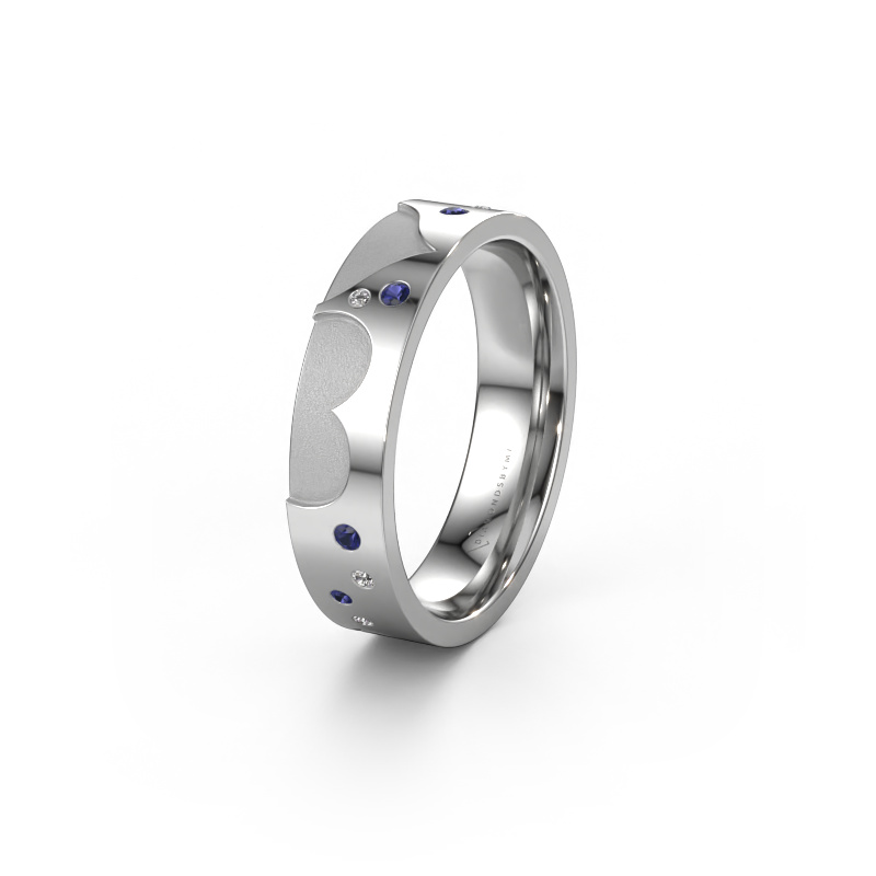 Image of Wedding ring WH2114L25A 585 white gold ±0.20x0.07 in Sapphire