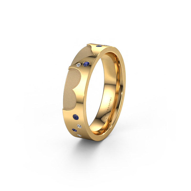 Image of Wedding ring WH2114L25A 585 gold ±0.20x0.07 in Sapphire