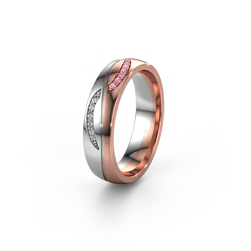 Bild von Ehering WH2118L25A 585 Roségold ±5x1.7 mm Pink Saphir