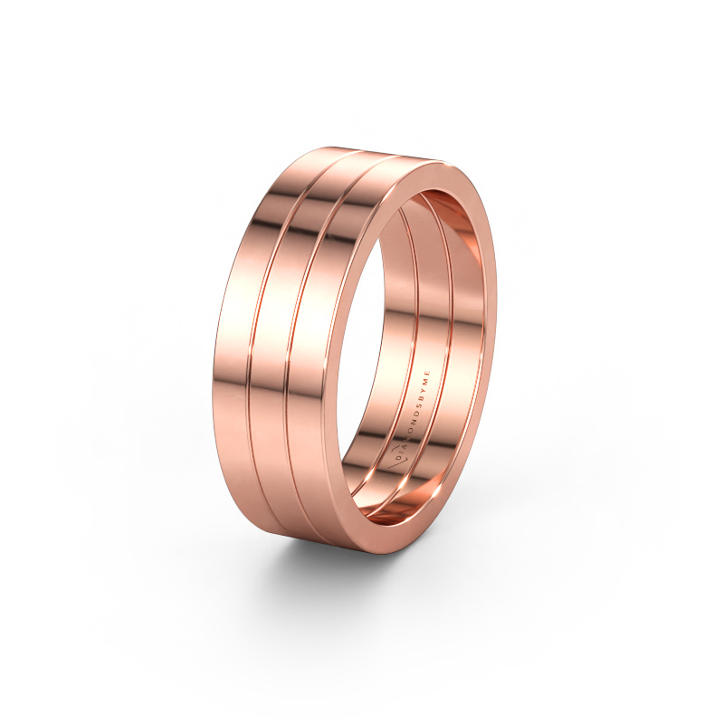 Bild av Vigselring WH2120M 585 roséguld ±7 x 1,7 mm