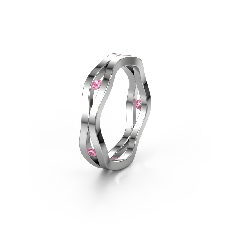 Image de Alliance WH2122L 585 or blanc ±5x1.8 mm Saphir rose