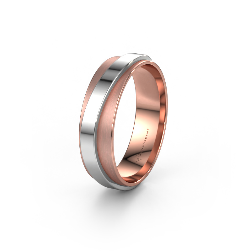 Image of Wedding ring WH2126M 585 rose gold ±0.24x0.07 in