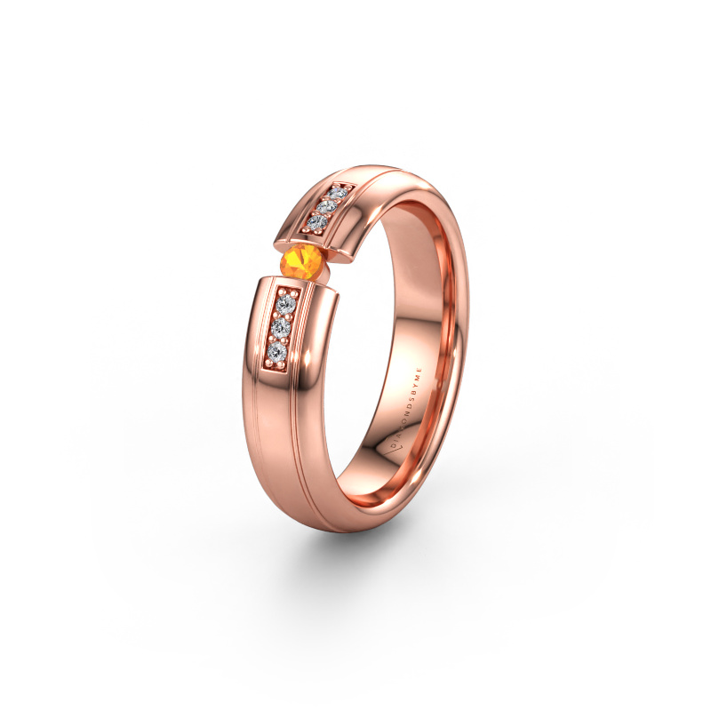 Bild av Vigselring WH2128L26C 585 roséguld ±5 x 2 mm Citrin