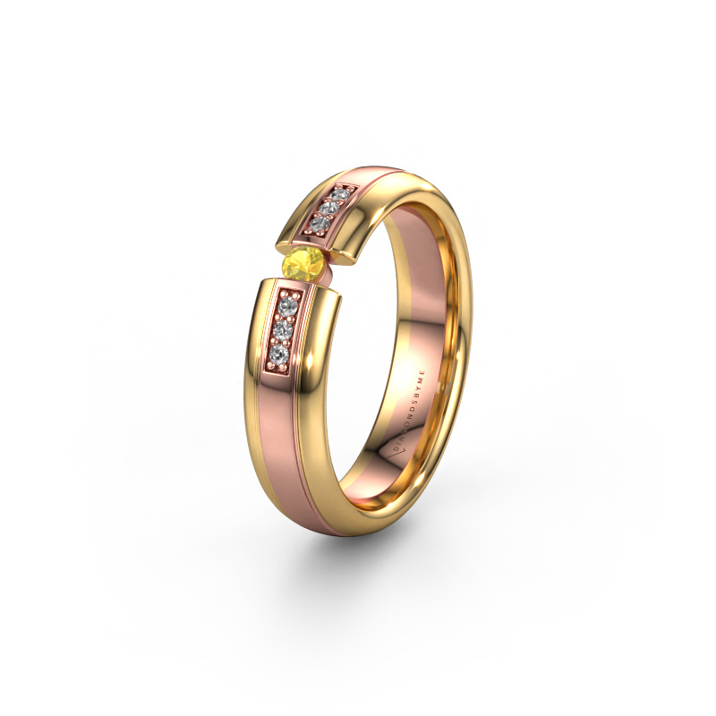 Bild von Trauring WH2128L26C 585 Roségold ±5x2 mm Gelb Saphir