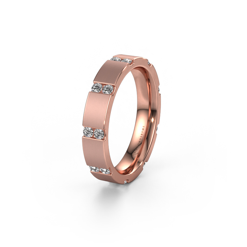 Bild von Ehering WH2132L14BM 585 Roségold ±4x2.2 mm Lab-grown Diamant