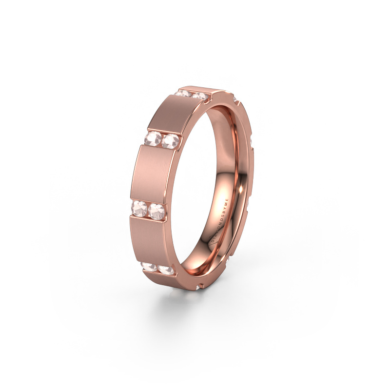 Bild von Ehering WH2132L14BM 585 Roségold ±4x2.2 mm Morganit Champagner